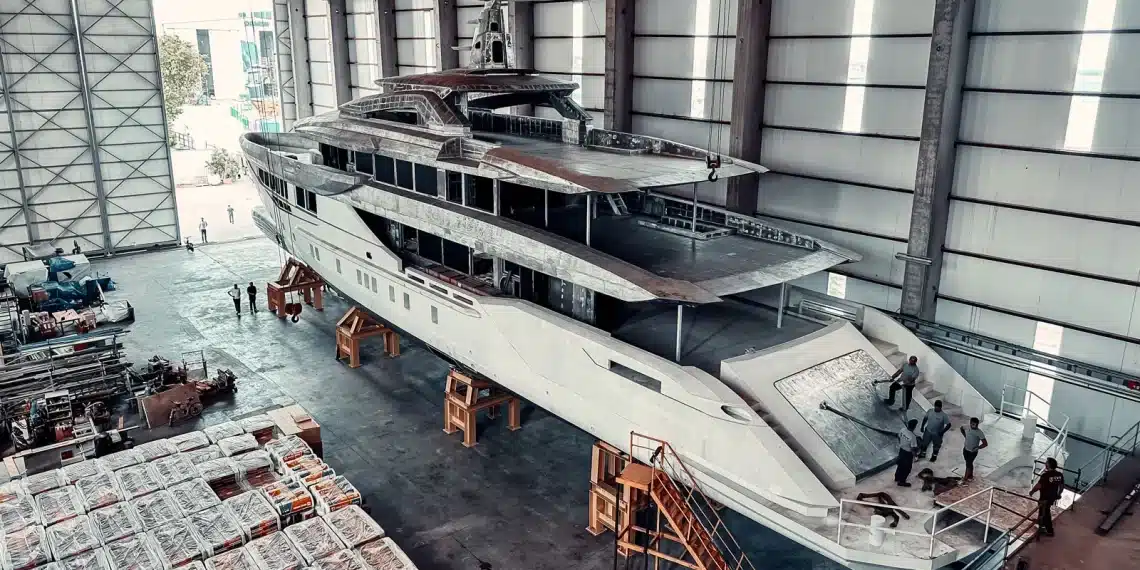 52 Metrelik Bilgin Süperyatı Antalya’ya Geldi