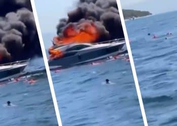 Kınalıada’da Tekne Yangını: 16 Kişi Denize Atladı