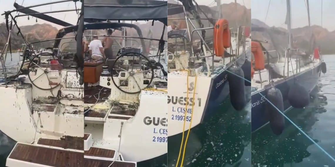 Marmaris’te Tekne Yangını: Bu Sene 6. Vaka