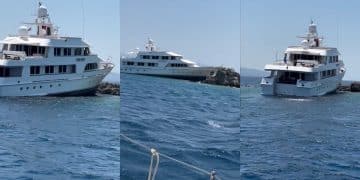 Bodrum’da Süperyat Kazası: Monte Carlo Kayalıklarda Karaya Oturdu