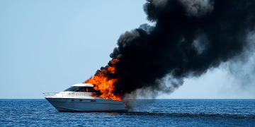 Çeşme’de Marinada Bağlı Motoryat Yandı: Kontrol İçin Batırıldı