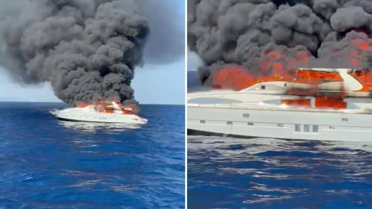 İbiza Açıklarında Lüks Yat “Da Vinci” Alev Aldı: 7 Kişi Kurtarıldı