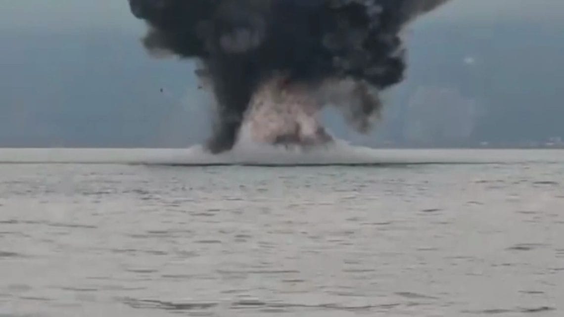 Trabzon’daki Modelle Aynı: Artvin’de İnsansız Deniz Aracı Kontrollü Şekilde Yok Edildi”