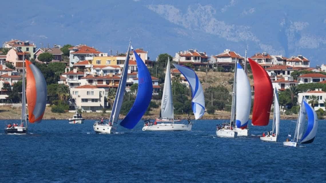 Ayvalık’ta İlk Yat Yarışı Tamamlandı: 23 Tekne Rüzgarla Yarıştı