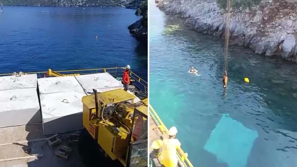 Göcek’te Yeni Tonozlar Denize Bırakıldı