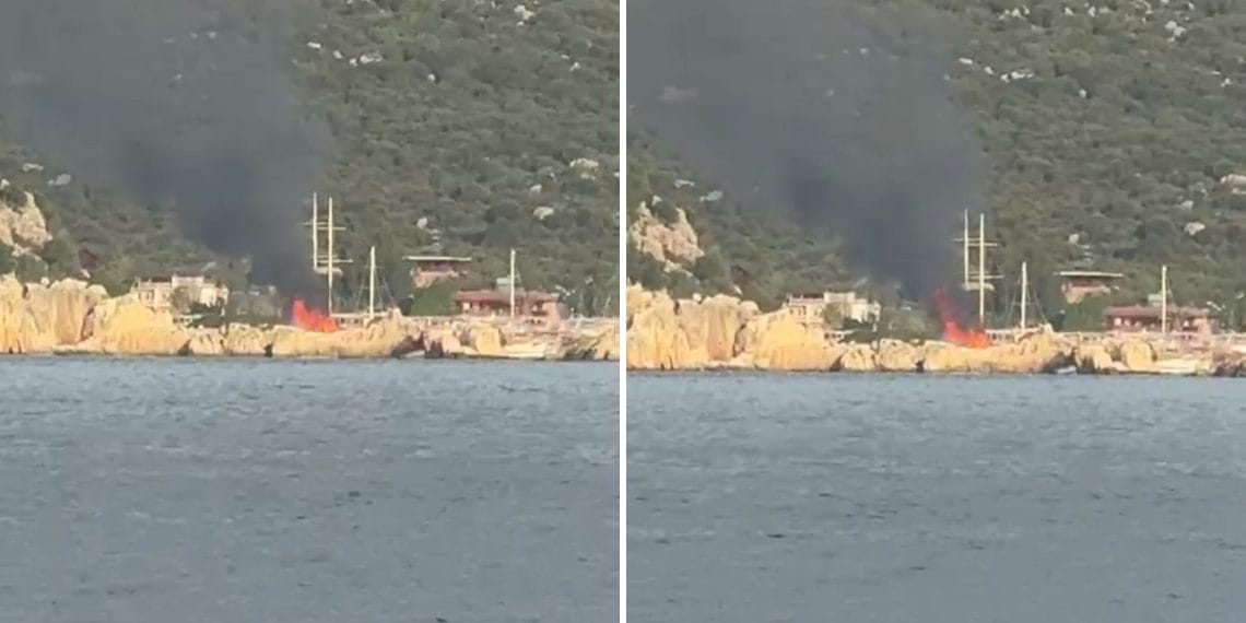 Kekova Tekne Yangını