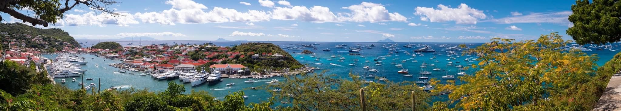 St Barths'tan panaromik görüntü