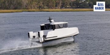 Dünyanın En Uzun Menzilli Elektrikli Hidrofoil Gövdesi Türkiye’den Çıkıyor