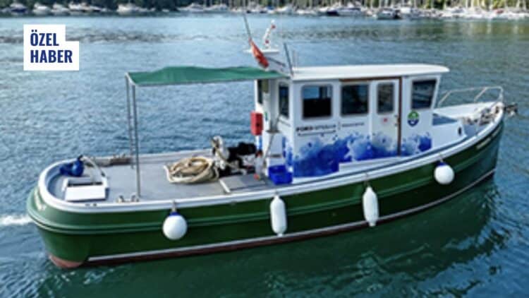 TURMEPA’nın 10 Tonluk Atık Alım Teknesi Göcek’ten Hisarönü’ne Kaydırıldı