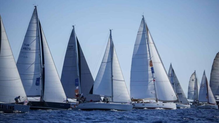 38. The Bodrum Cup’ta 90 Tekne Knidos’tan Ortakent’e Yelken Açtı